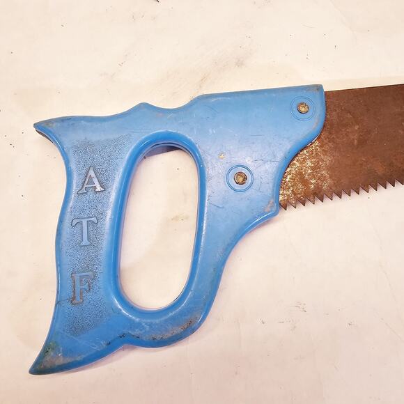 Vintage Childs Toy Toolbox Saw American Toy & Furniture ATF Kids Hand Saw ONLY - Picture 2 of 11